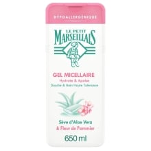 Gel Douche & Bain Micellaire Haute Tolérance Sève d'Aloe Vera & Fleur de Pommier